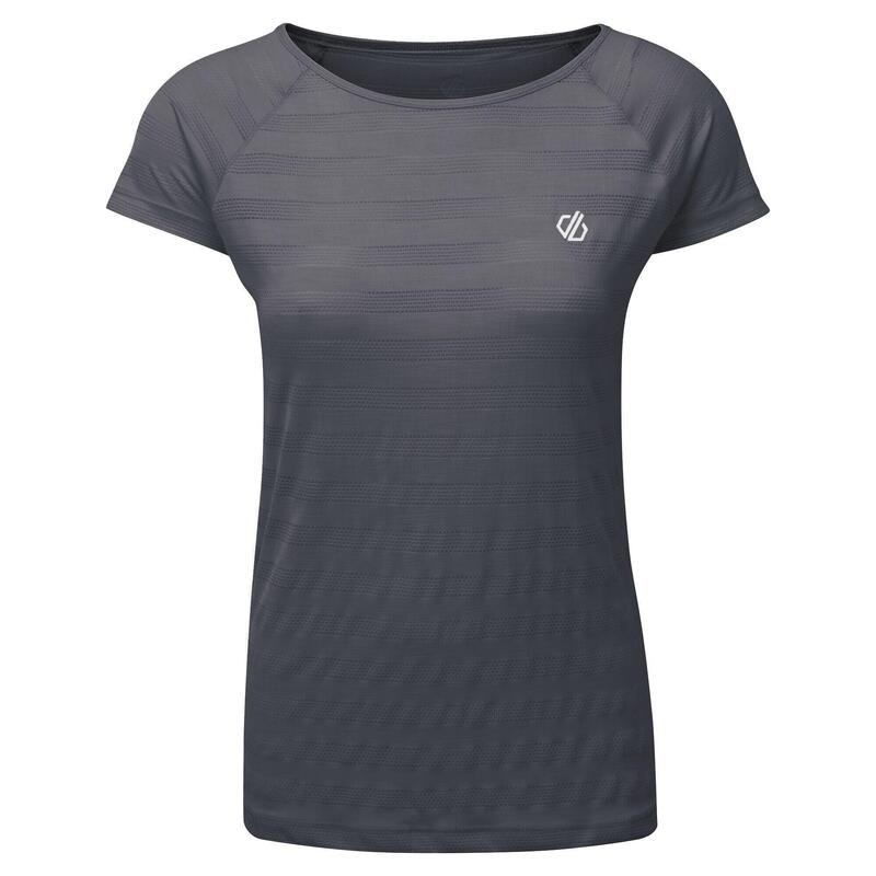 Camiseta Defy para Mujer Gris Ébano
