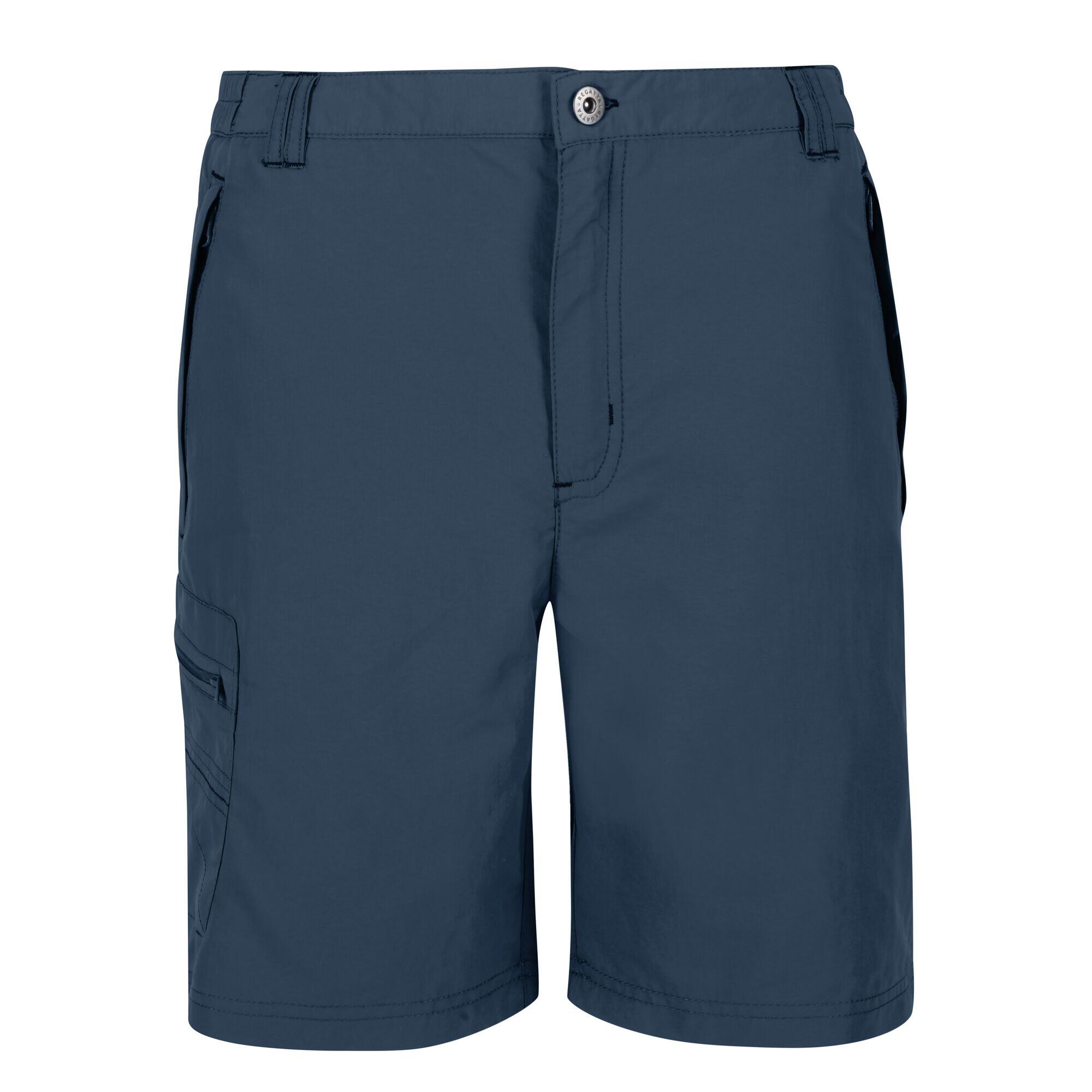 REGATTA Mens Leesville II Walking Shorts (Moonlight Denim)