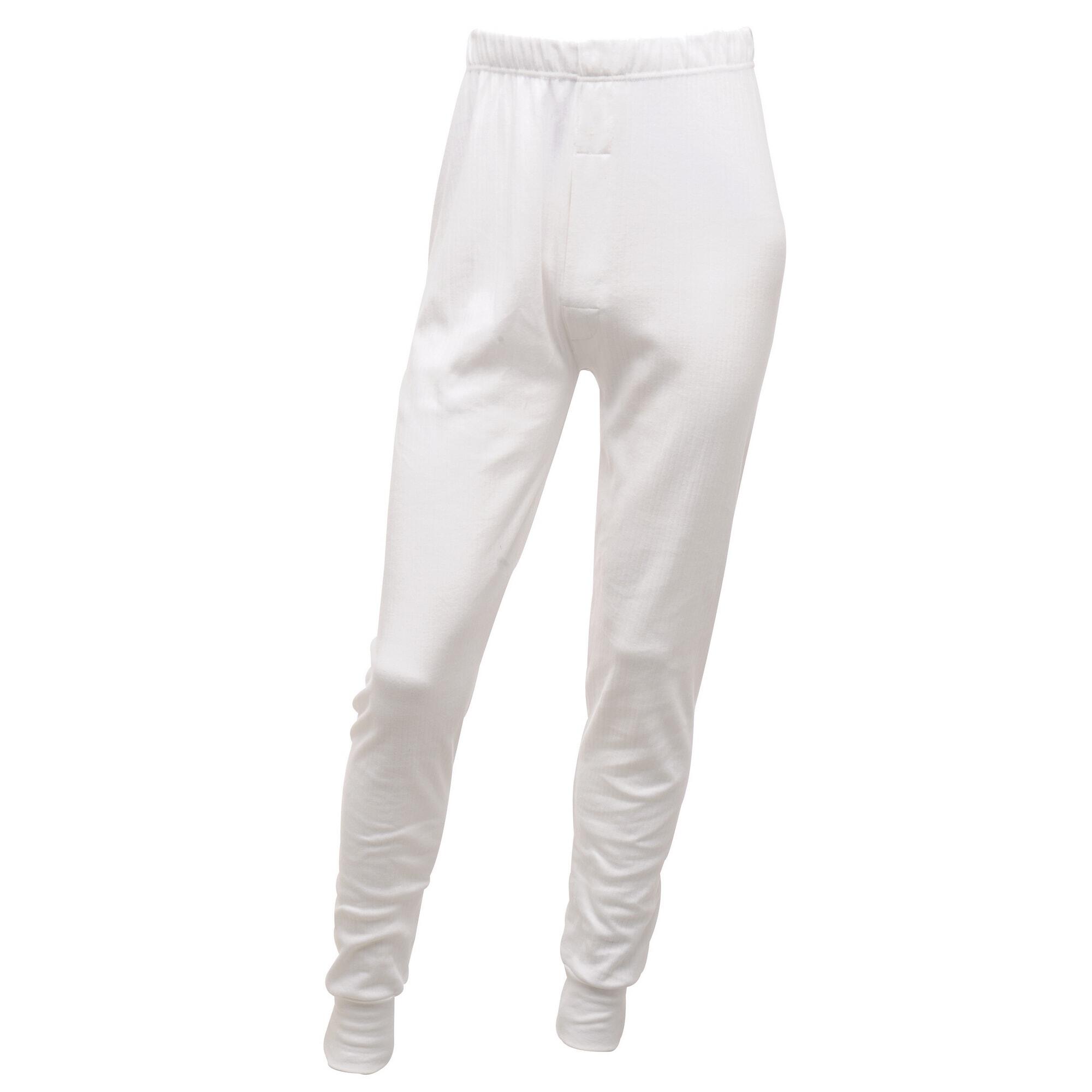 Mens Thermal Underwear Long Johns (White) 1/3