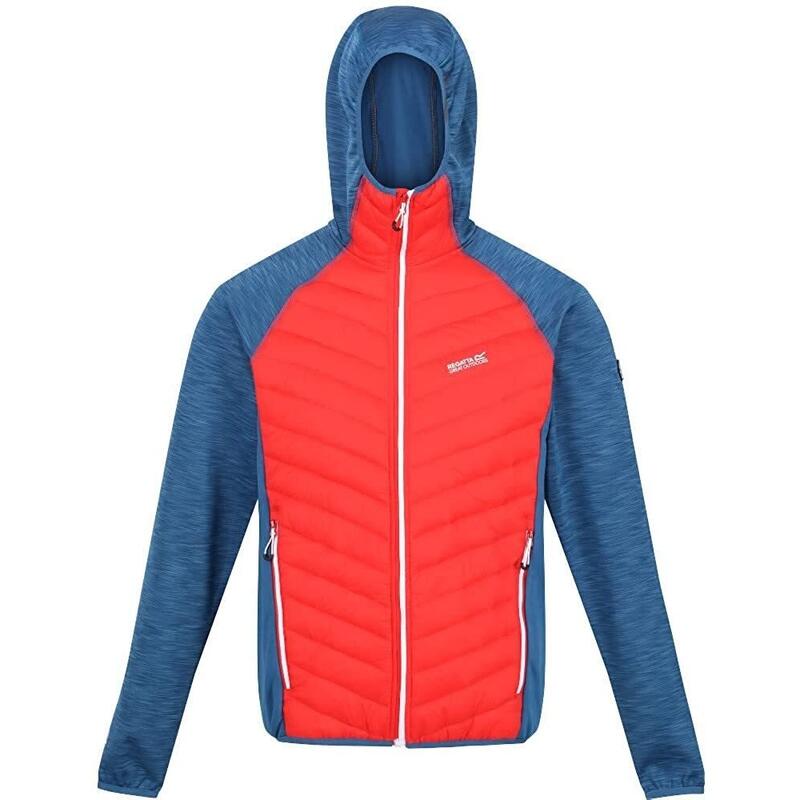 Chaqueta Acolchada Andreson VI para Hombre Rojo Fuego, Vaquero Luz de Luna