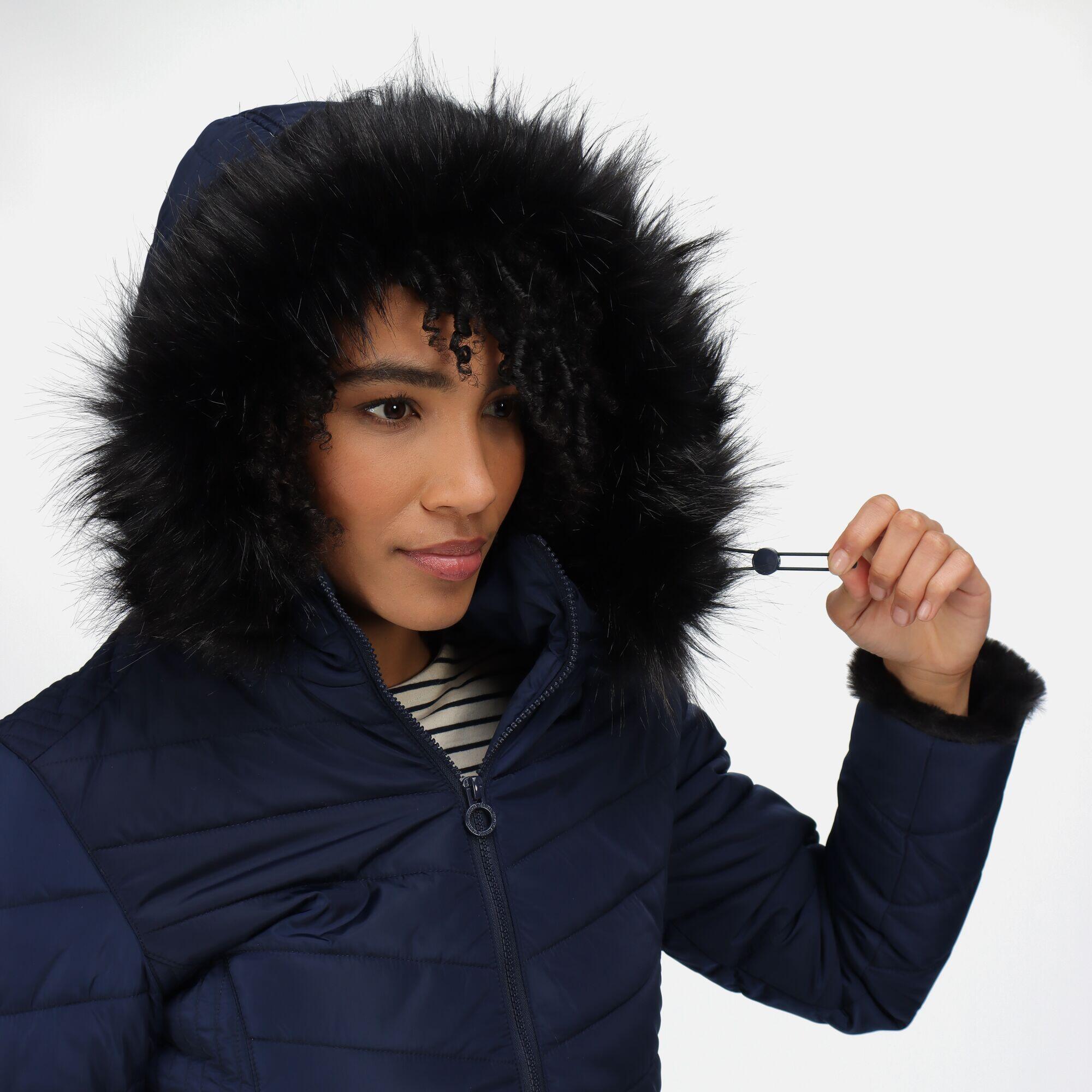 Womens/Ladies Winslow Rochelle Humes Padded Jacket (Navy) 3/5