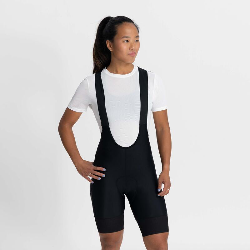 Calças curtas de ciclismo - Com suspensórios Mulher - Power