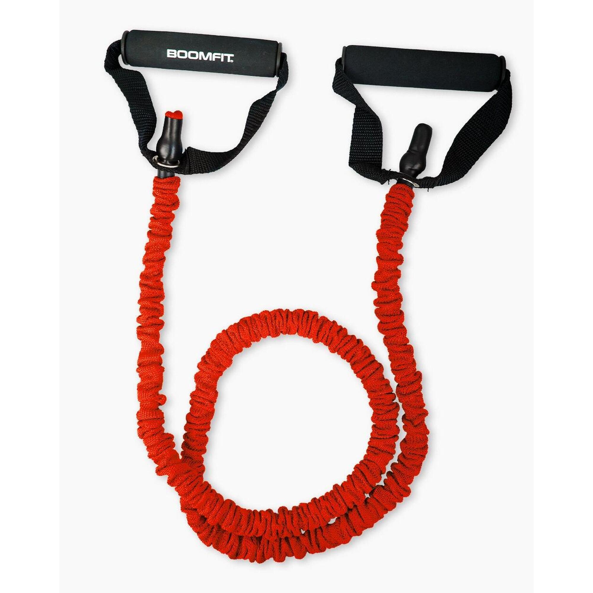 Boomfit - Résistance Elastique Avancée - Boomfit - Elastique D'Entraînement - Rouge - No Size - Decathlon