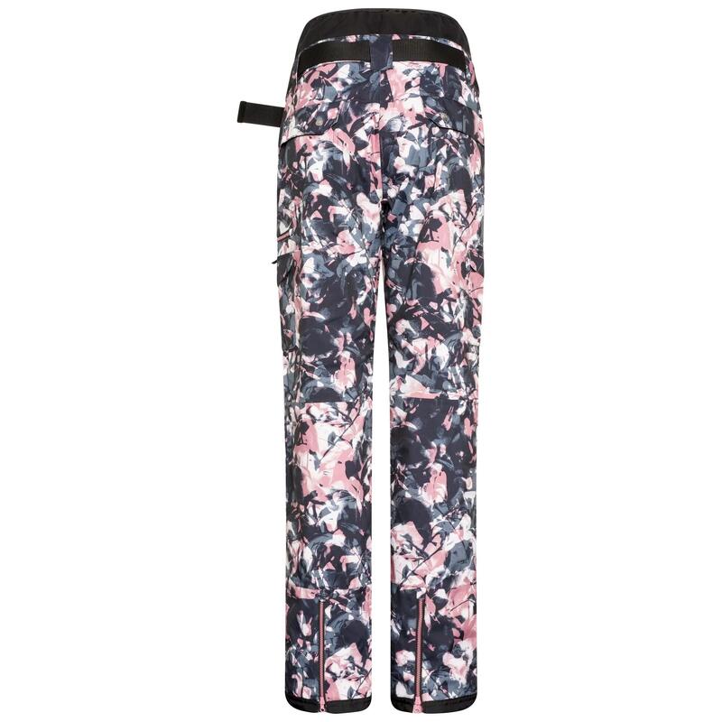 Pantalones de Esquí Liberty II de Impermeable Diseño Floral para Mujer Rosa