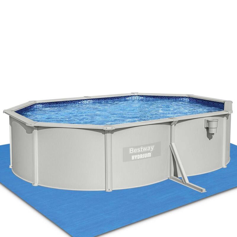 Piscine hors sol ovale 5x3,6m avec accessoires  | sweeek