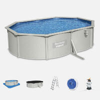 Piscine hors sol ovale 5x3,6m avec accessoires