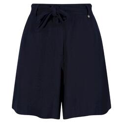 Dames Sabela Paper Bag Shorts (Marine)