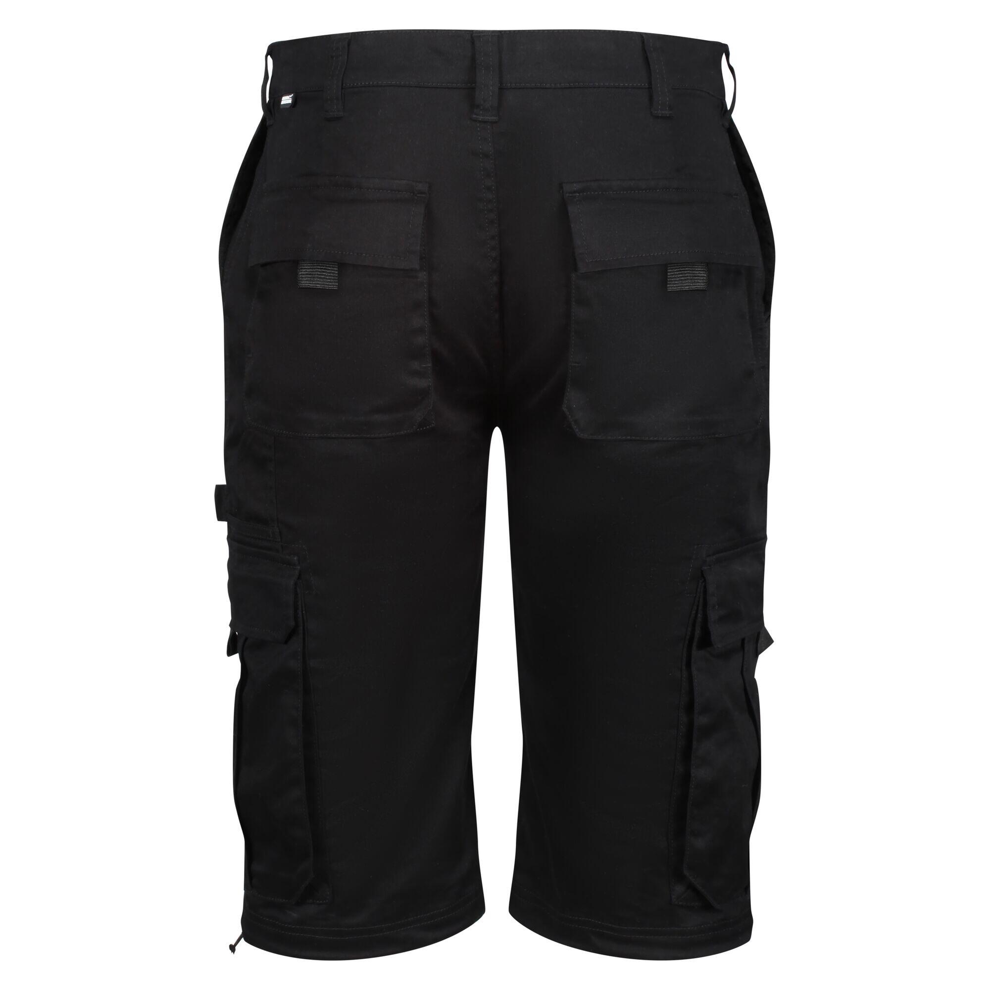 Mens Pro Utility Cargo Shorts (Black) 2/5