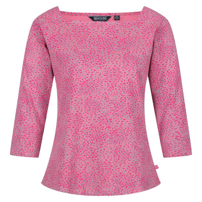 Camiseta Polexia Abstracto para Mujer Rosa Brezo