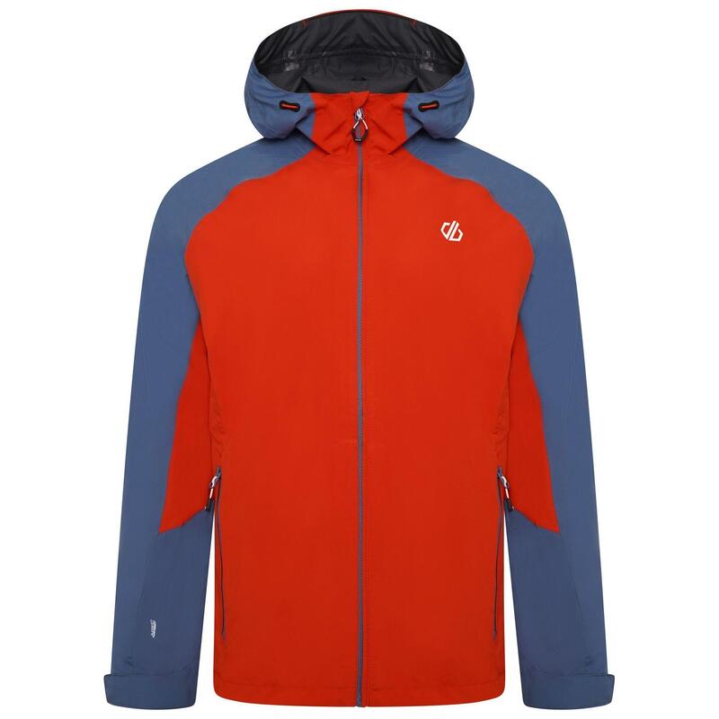 Chaqueta Impermeable Attain II para Hombre Salmón Quemado, Azul Estelar