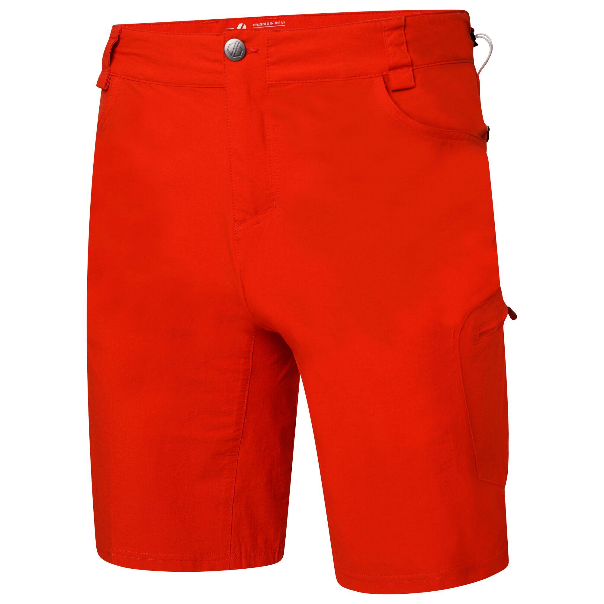 Mens Tuned In II Multi Pocket Walking Shorts (Burnt Salmon) 3/5