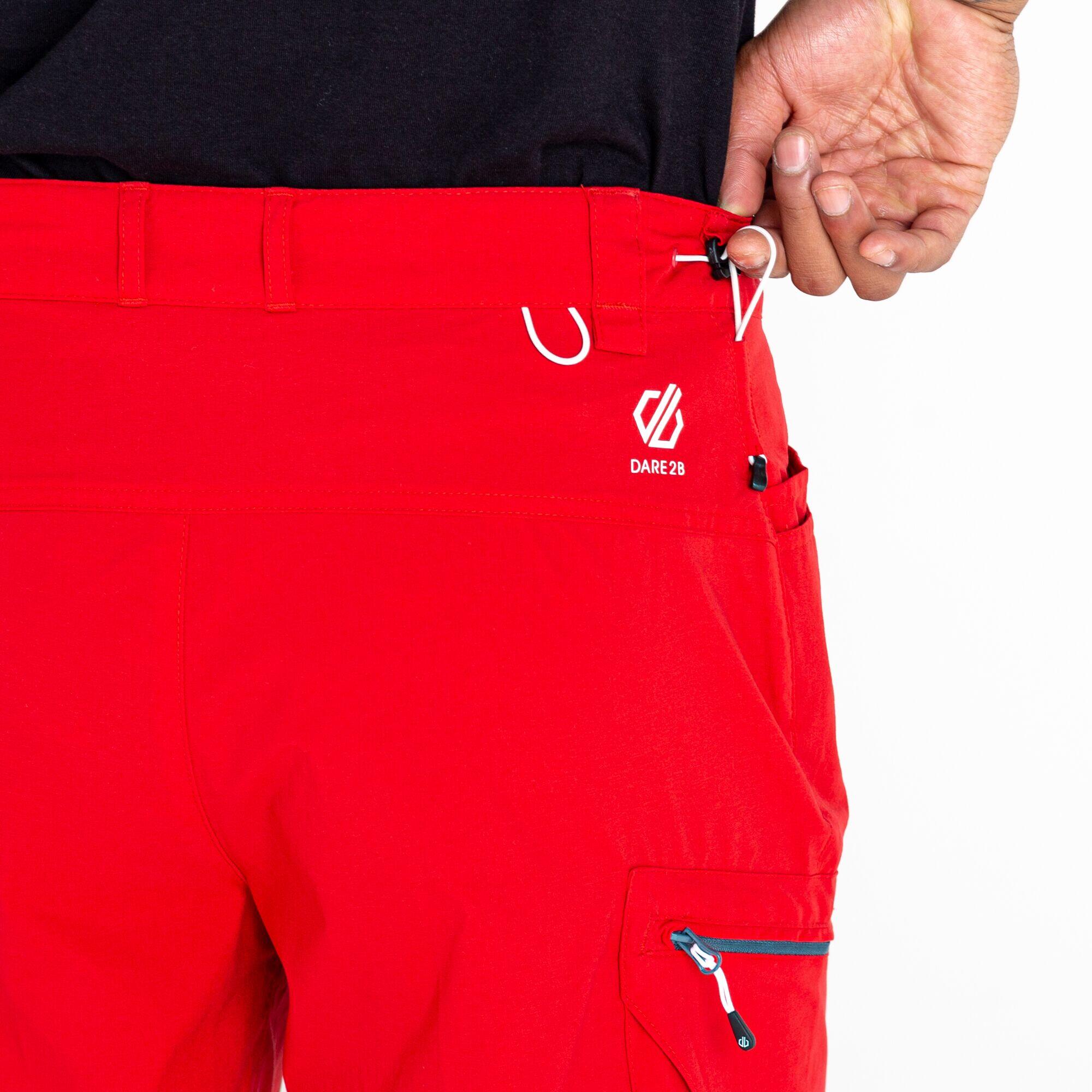 Mens Tuned In II Multi Pocket Walking Shorts (Danger Red) 4/5