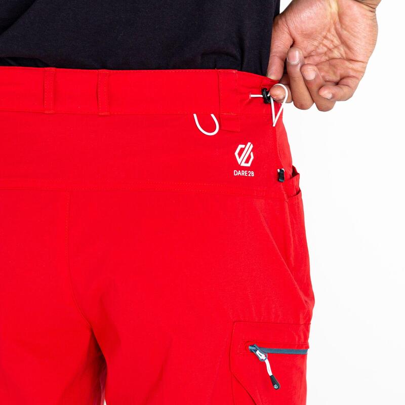 Heren afgestemd in II Multi Pocket Walking Shorts (Gevaar Rood)