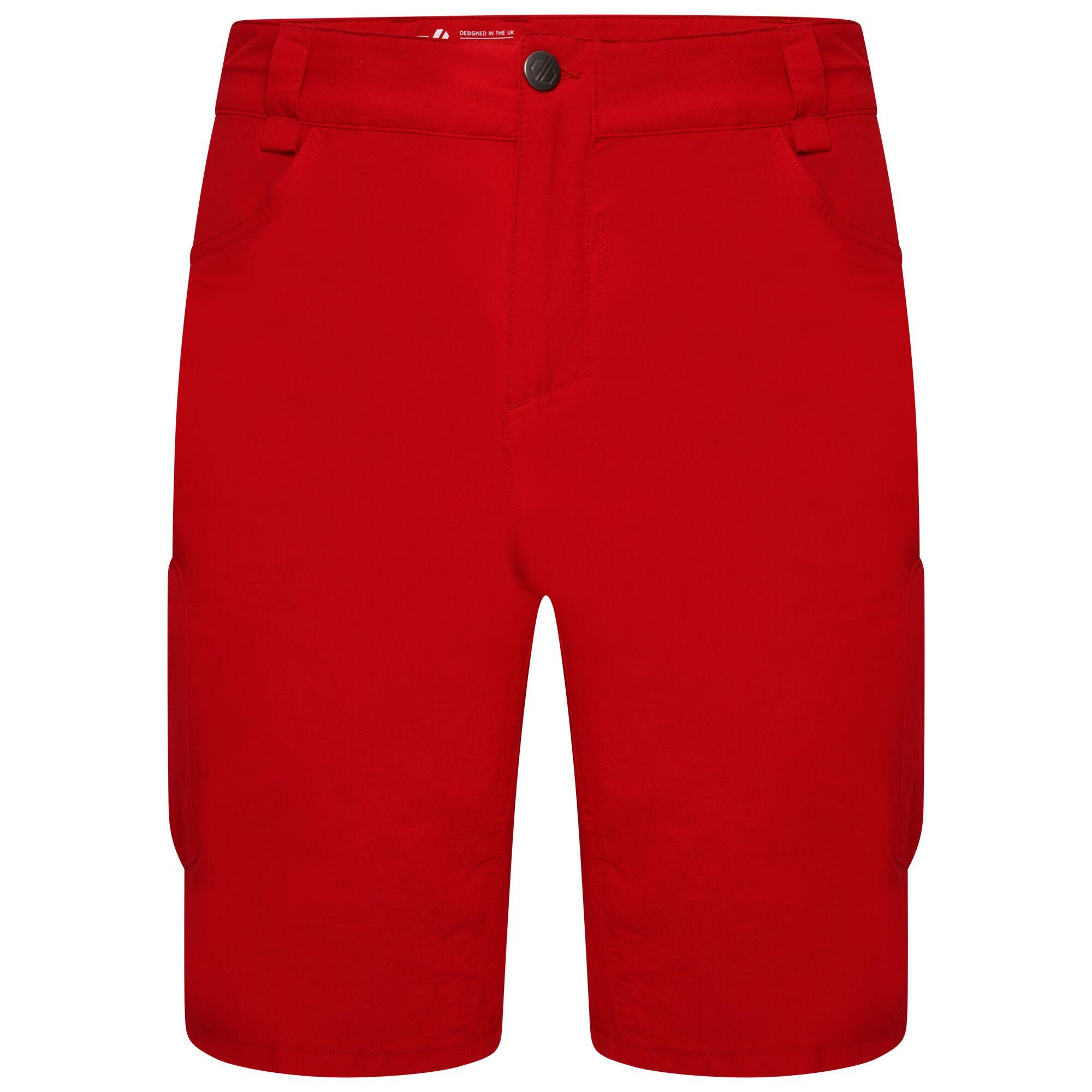 Mens Tuned In II Multi Pocket Walking Shorts (Danger Red) 1/5