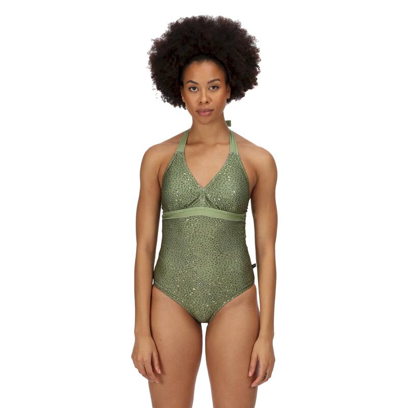 Costume Da Bagno Intero Astratta Donna Regatta Flavia Campi Verdi Costume Da Bagno Intero Astratta Donna Regatta Flavia Campi Verdi