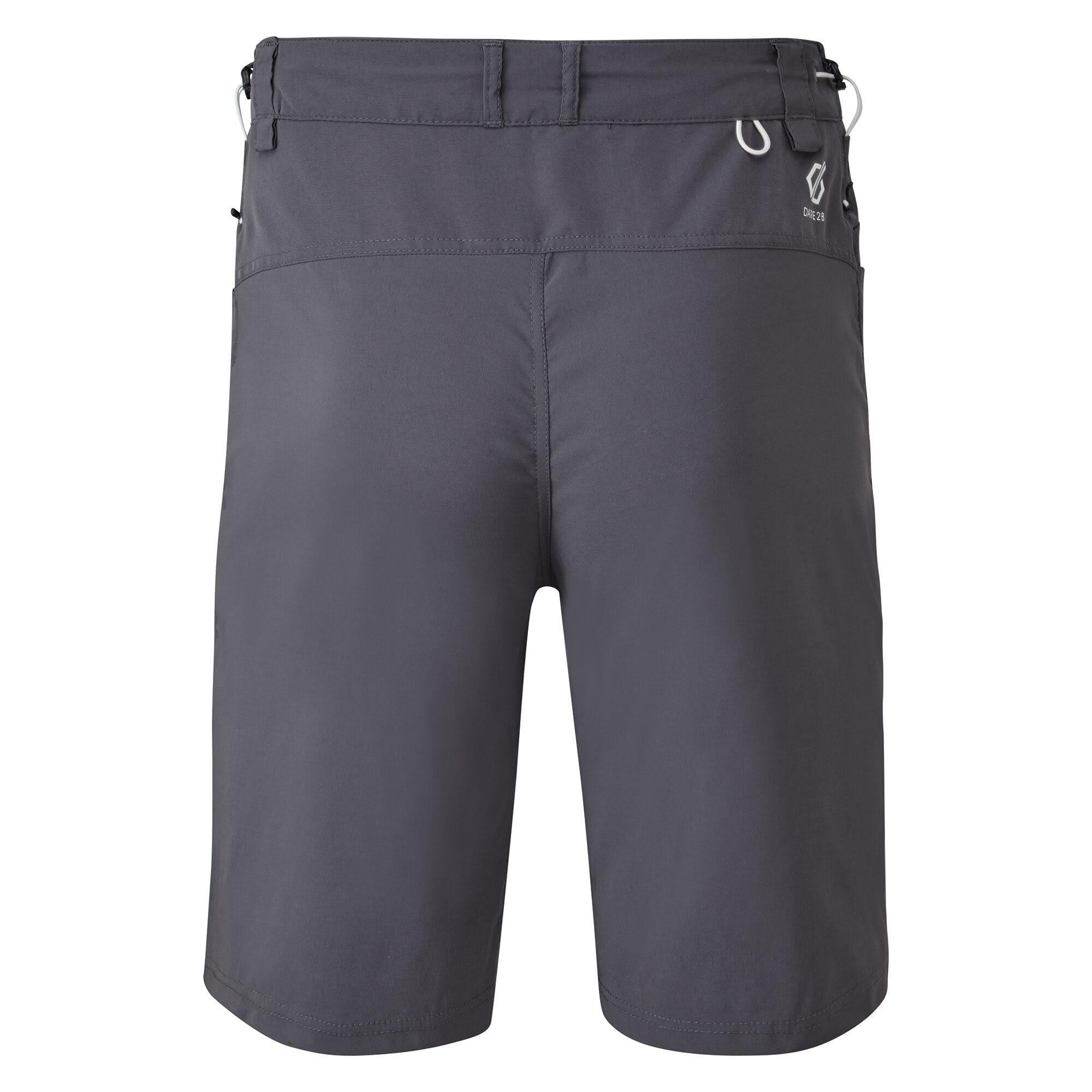 Mens Tuned In II Multi Pocket Walking Shorts (Ebony Grey) 2/3