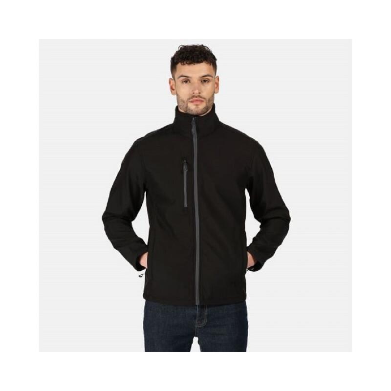 Chaqueta Softshell Honestly Made para Hombre Negro