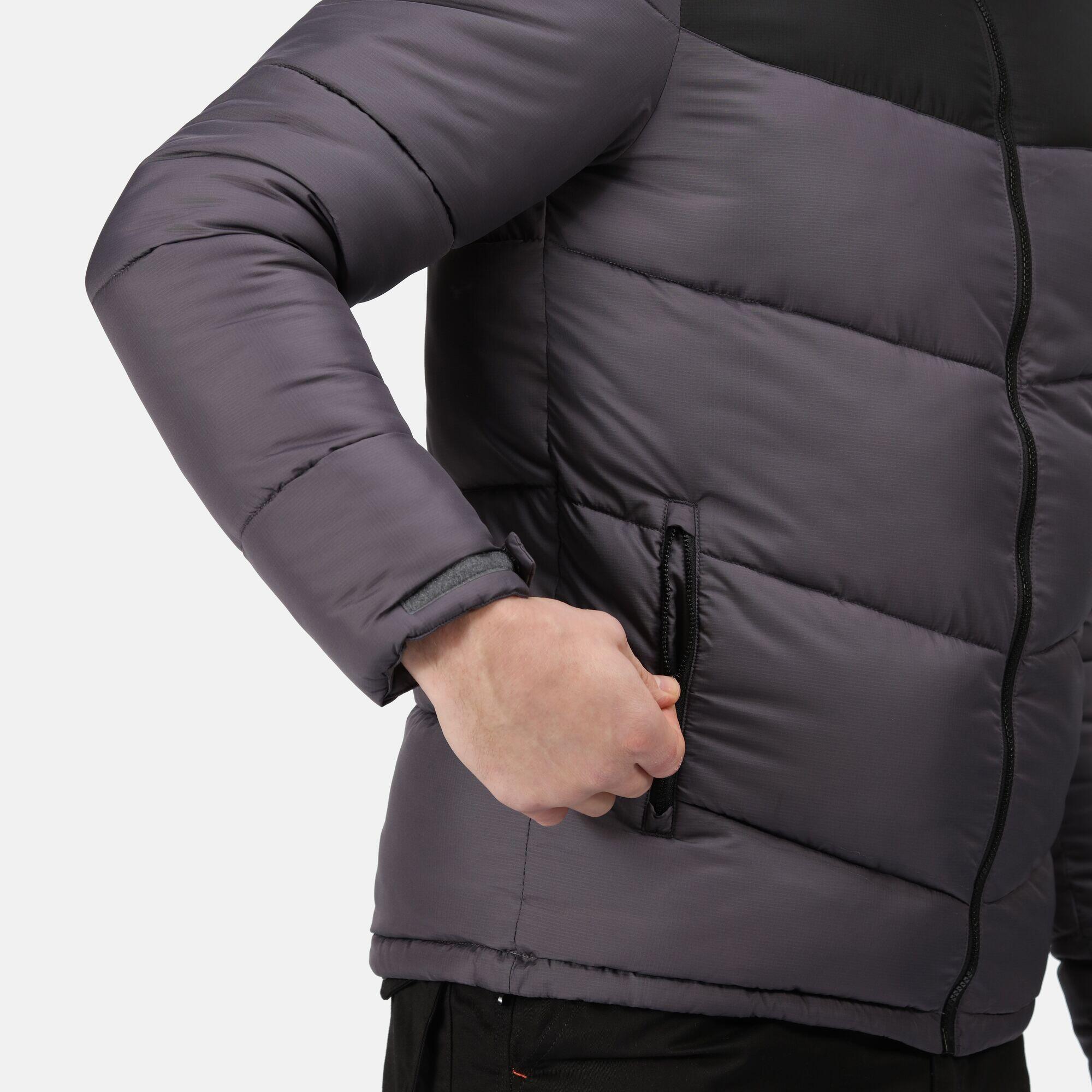 Men's REGIME quilted jacket (Grey / Black)