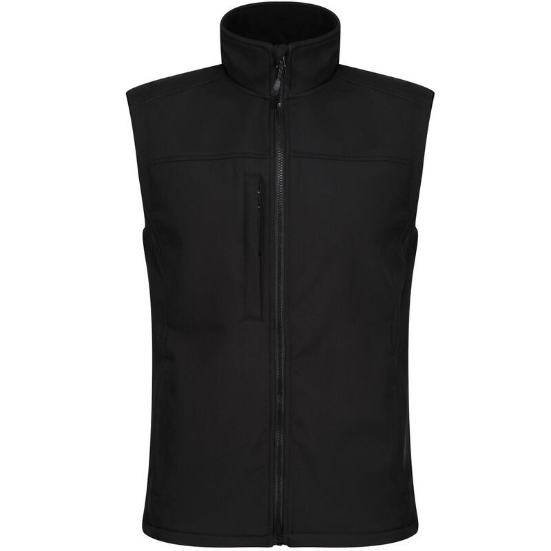 Chaleco Flux Softshell Repelente al Agua y al Viento para Hombre Negro