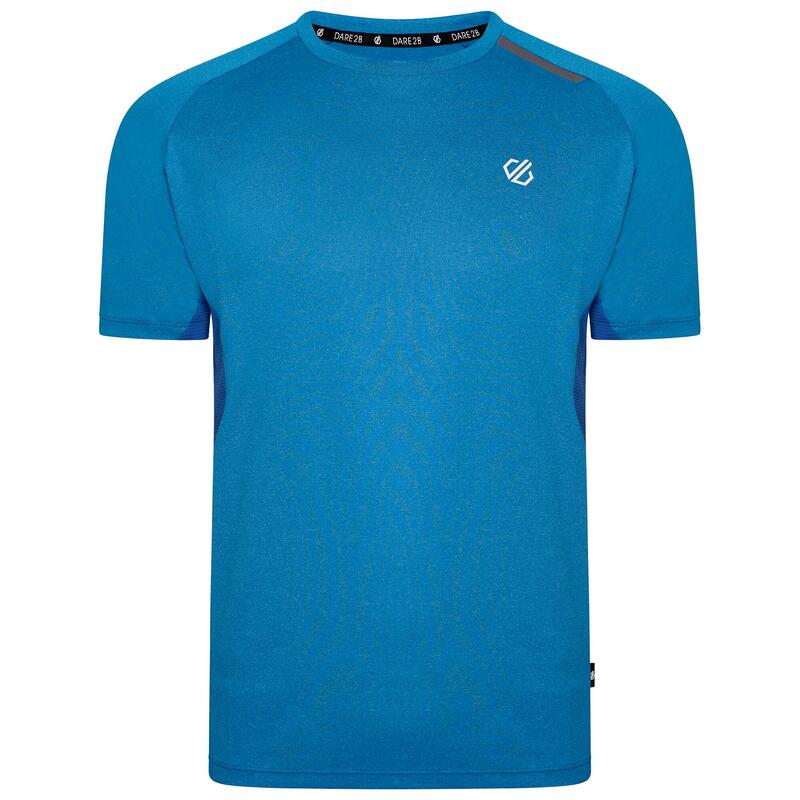 Camiseta Peerless II Logotipo de Reciclado para Hombre Azul Tetón, Azul Snorkel