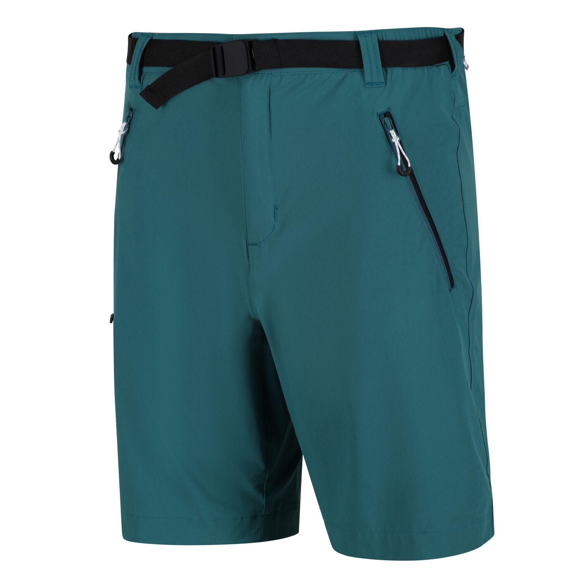 Mens Xert III Stretch Shorts (Pacific Green) 3/5