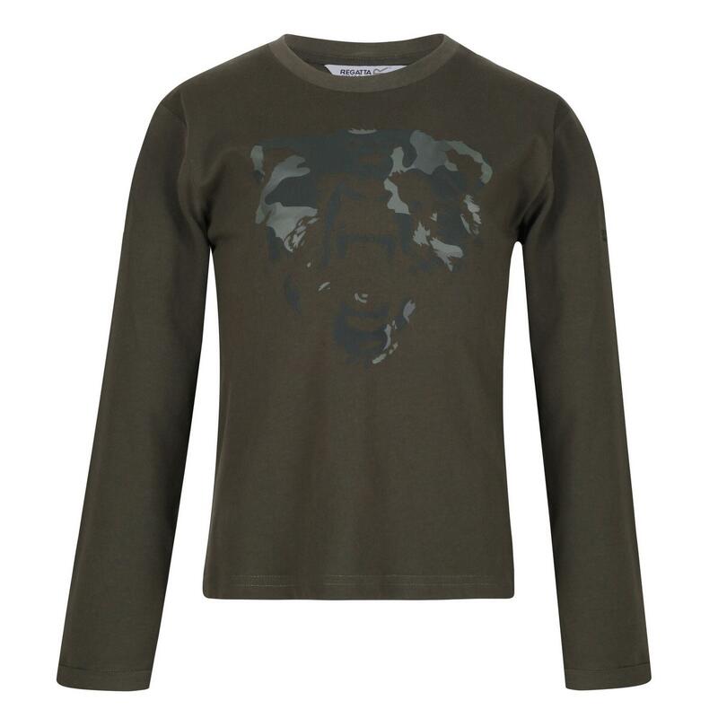 "Wenbie II" TShirt für Kinder Dunkel-Khaki