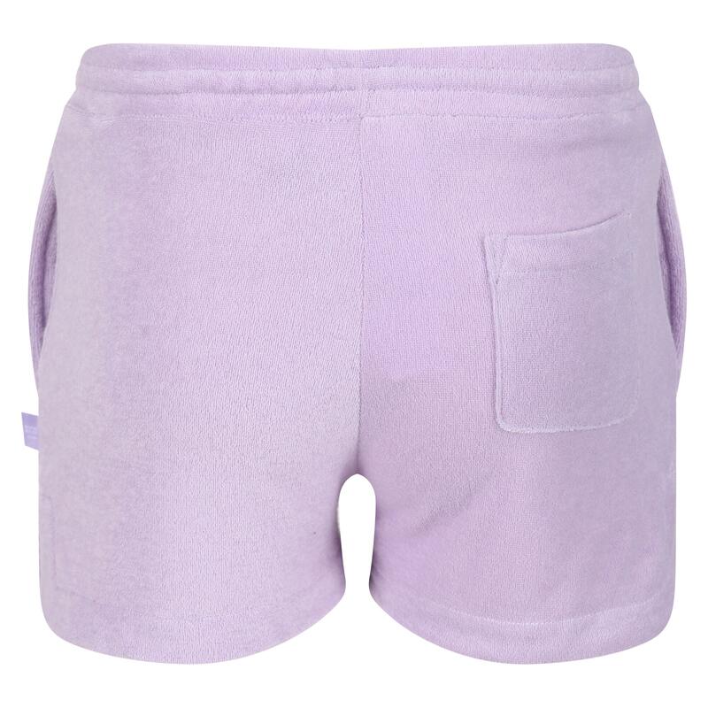 Meisjes Dayana Badstof Casual Korte Broek (Pastel Lila)