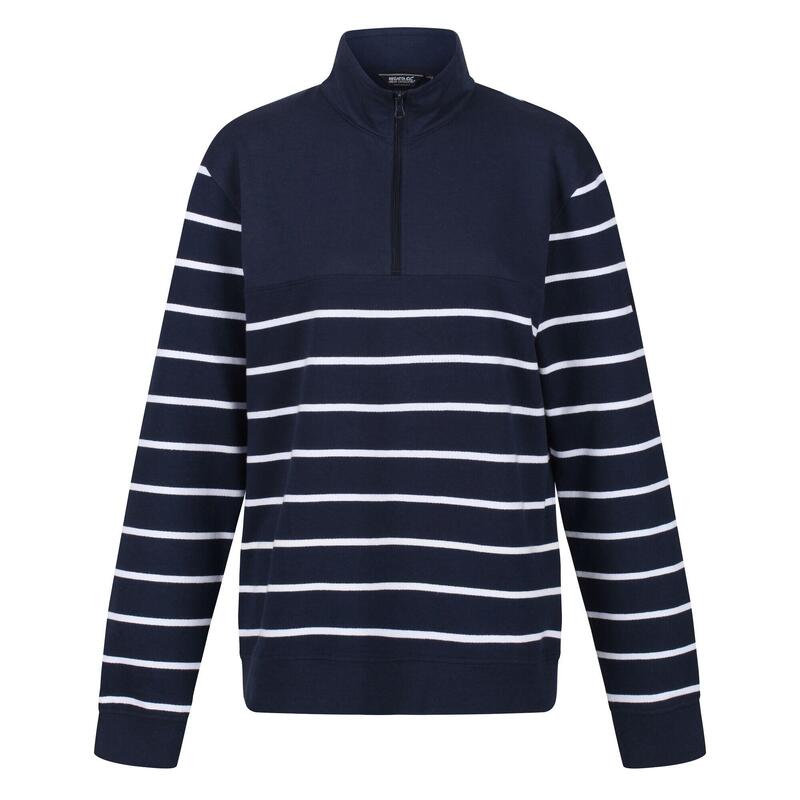 Mens Taron Stripe Half Zip Fleece (Navy/White) REGATTA - Decathlon