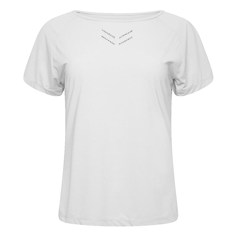 Dames/dames Kristallize Aktief Tshirt (Wit)