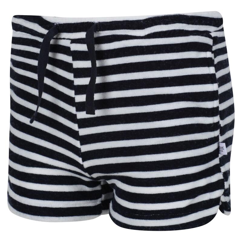 Pantalones Cortos Casuales Dayana Diseño de Rayas para Niños/Niñas Marino,