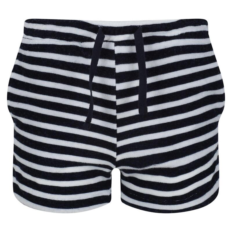 Pantalones Cortos Casuales Dayana Diseño de Rayas para Niños/Niñas Marino,