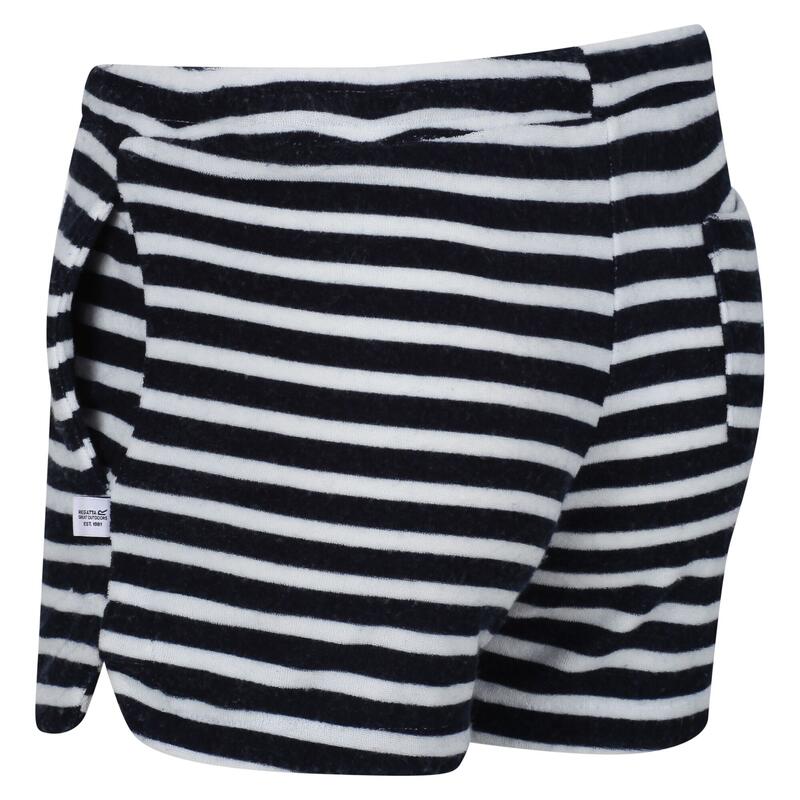 Pantalones Cortos Casuales Dayana Diseño de Rayas para Niños/Niñas Marino,