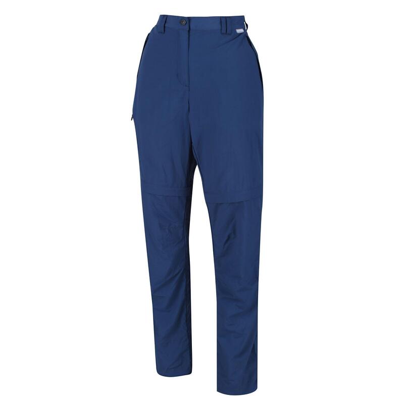 Pantaloni Cerniera Rimovibile Donna Regatta Chaska II Denim Scuro Pantaloni Cerniera Rimovibile Donna Regatta Chaska II Denim Scuro