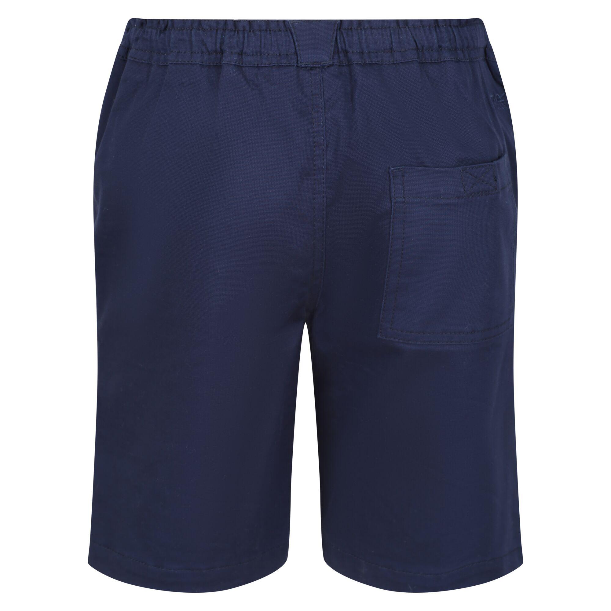 Childrens/Kids Alber Ottoman Shorts (Navy) 2/5