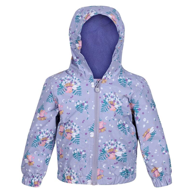 Chaqueta Acolchada Muddy Puddle Floral Peppa Pig para Niños/Niñas Floración Lila