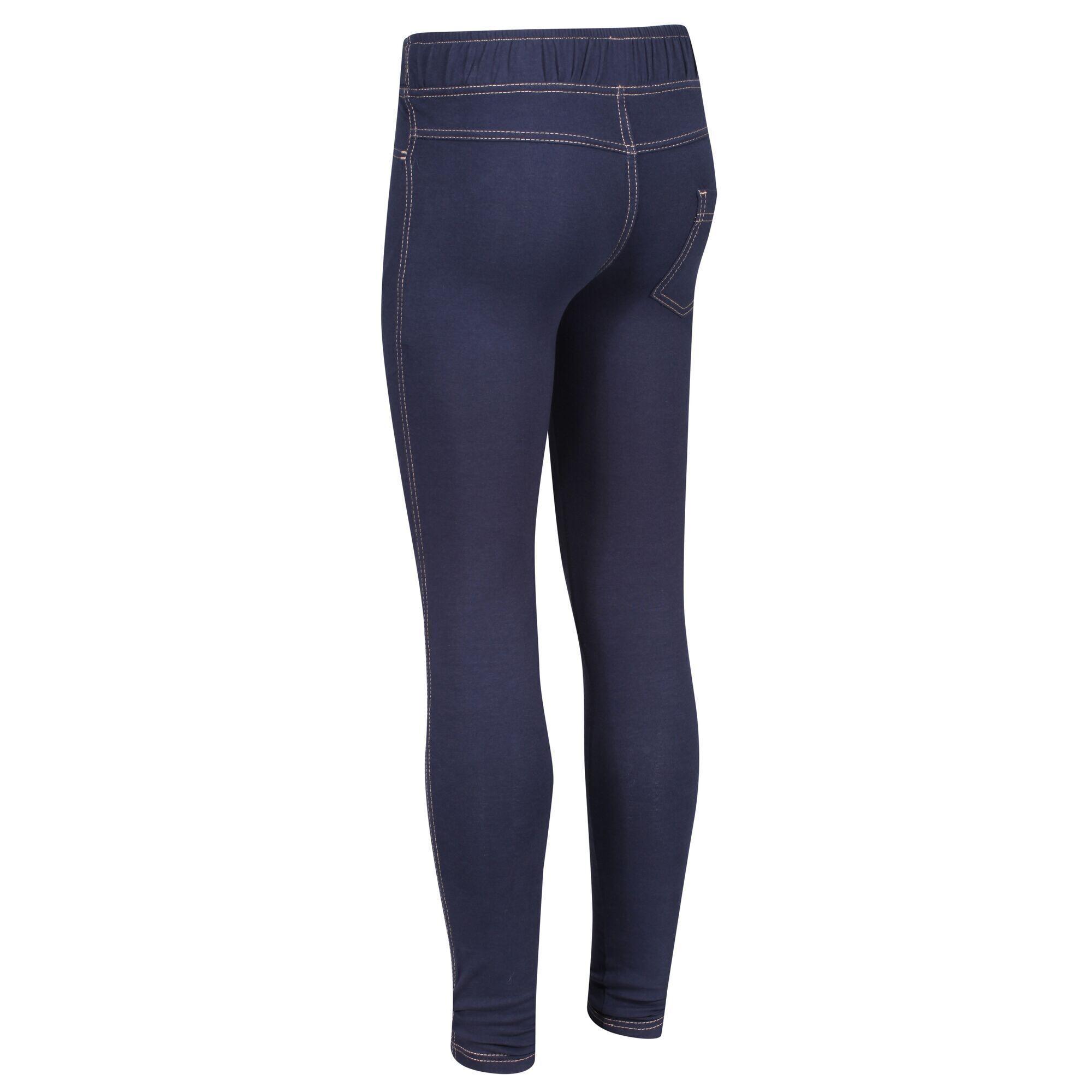 Girls Abbeline Leggings (Indigo Denim) 4/5