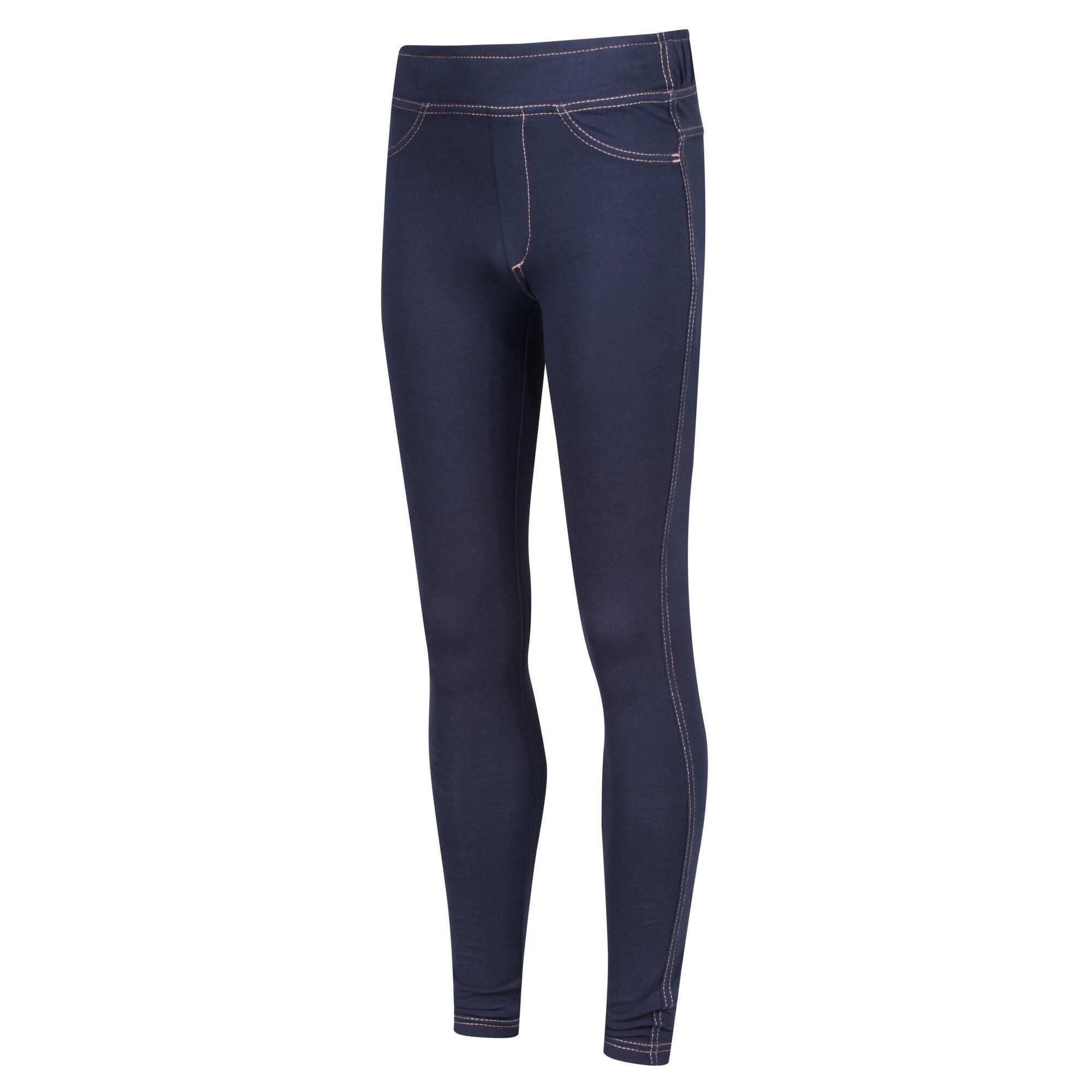 Girls Abbeline Leggings (Indigo Denim) 3/5