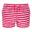 Childrens/Kids Dayana Towelling Stripe Casual Shorts (Roze Fusion/Wit)
