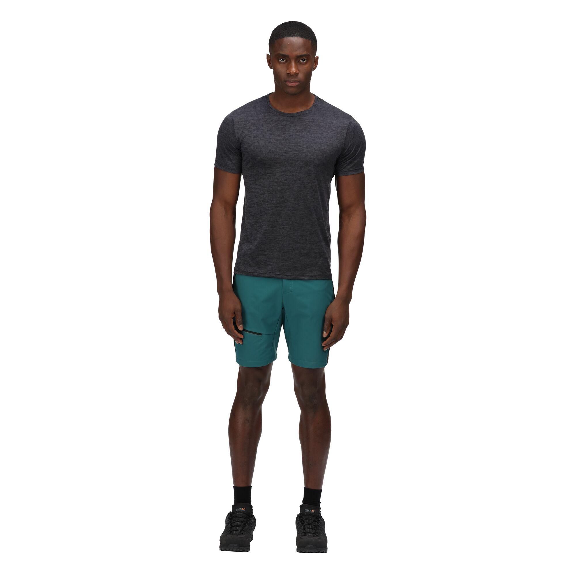 Mens Highton Pro Shorts (Pacific Green/Black) 3/4