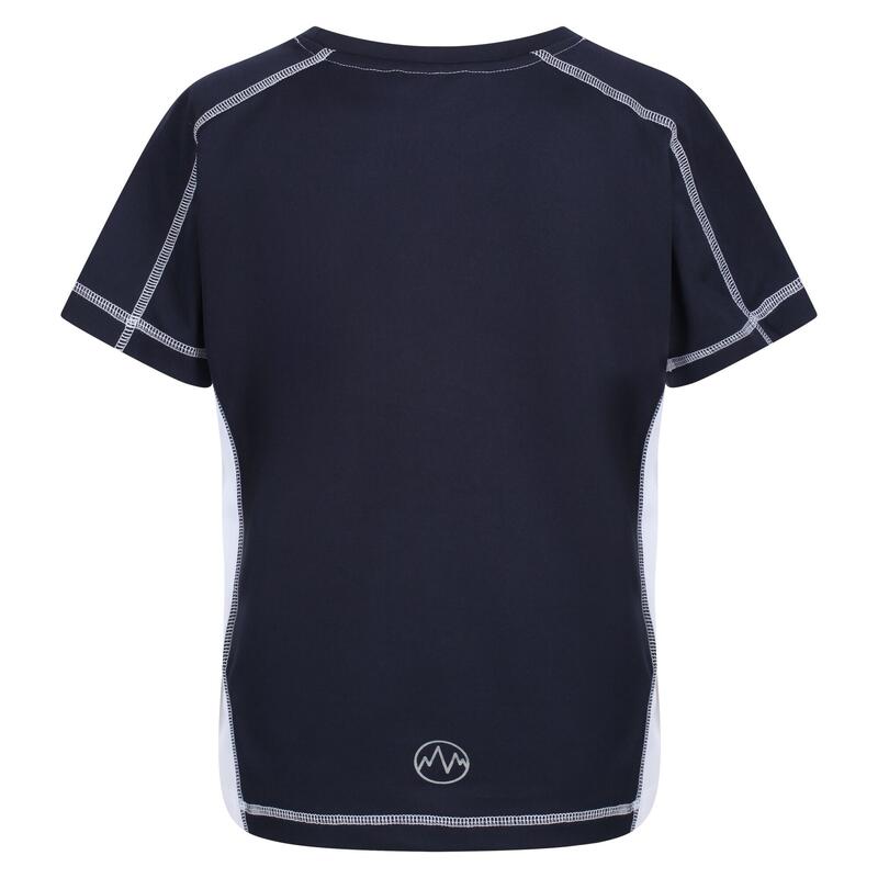 Tshirt BEIJING Unisexe (Bleu marine/blanc)