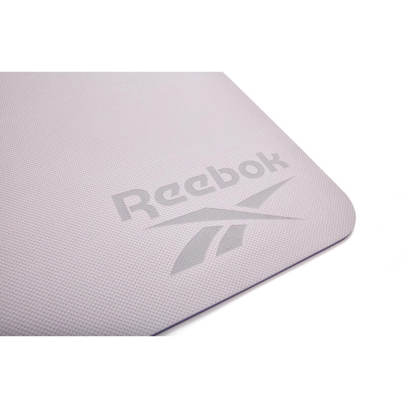 Reebok Yogamatte, 6mm, doppelseitig, Lila