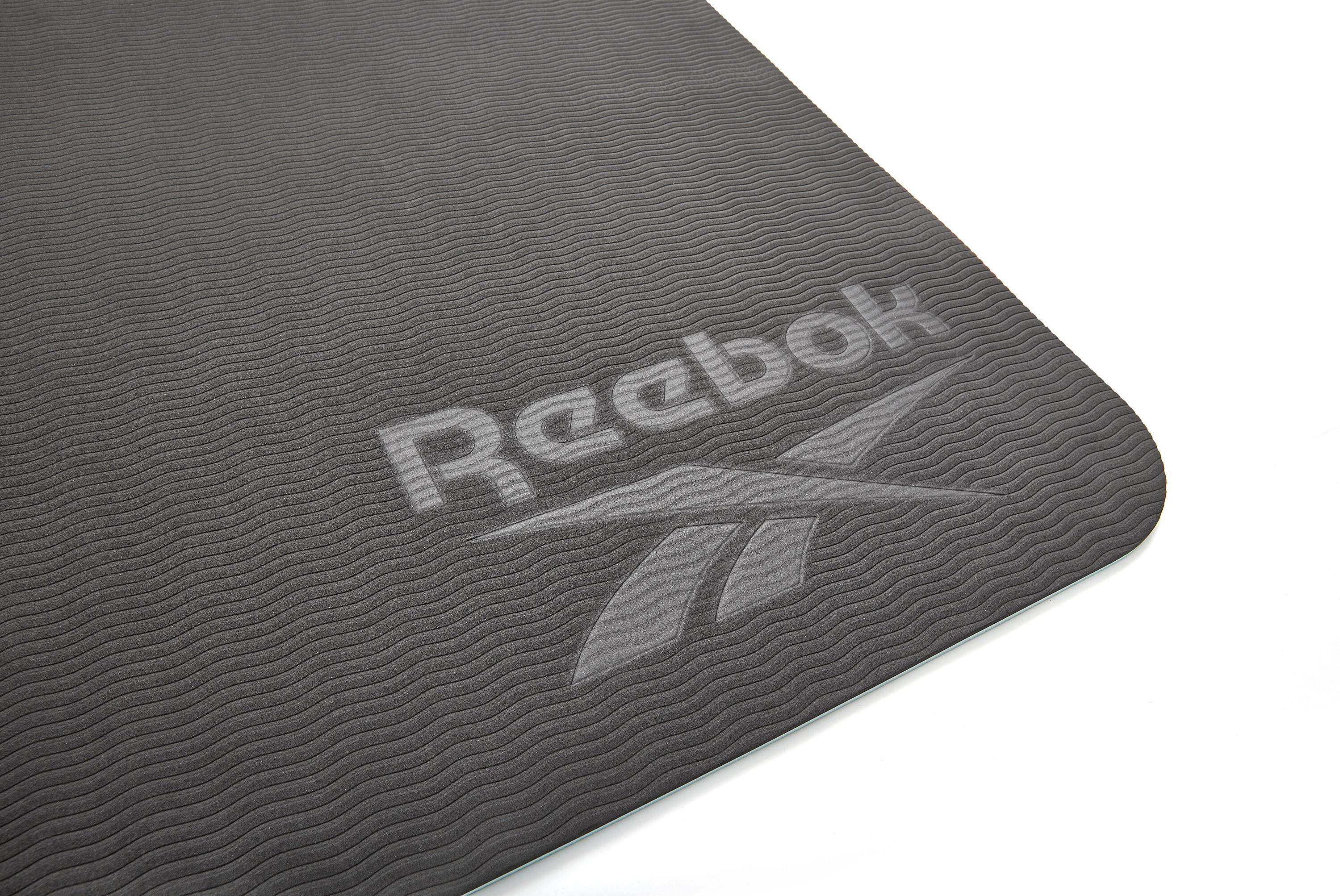 Tapis de yoga Reebok, 6 mm, double face, bleu 6/7