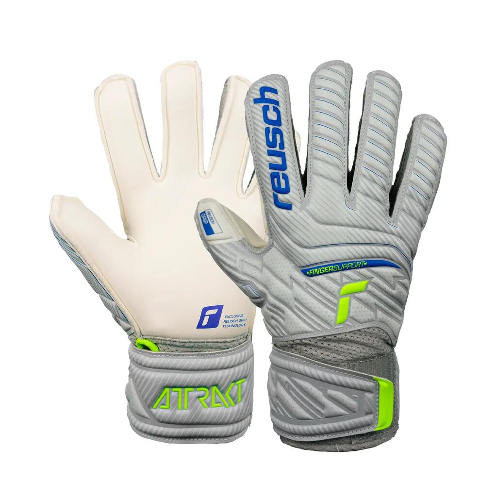Reusch Attrakt Grip Finger Support Junior Goalkeeper Gloves