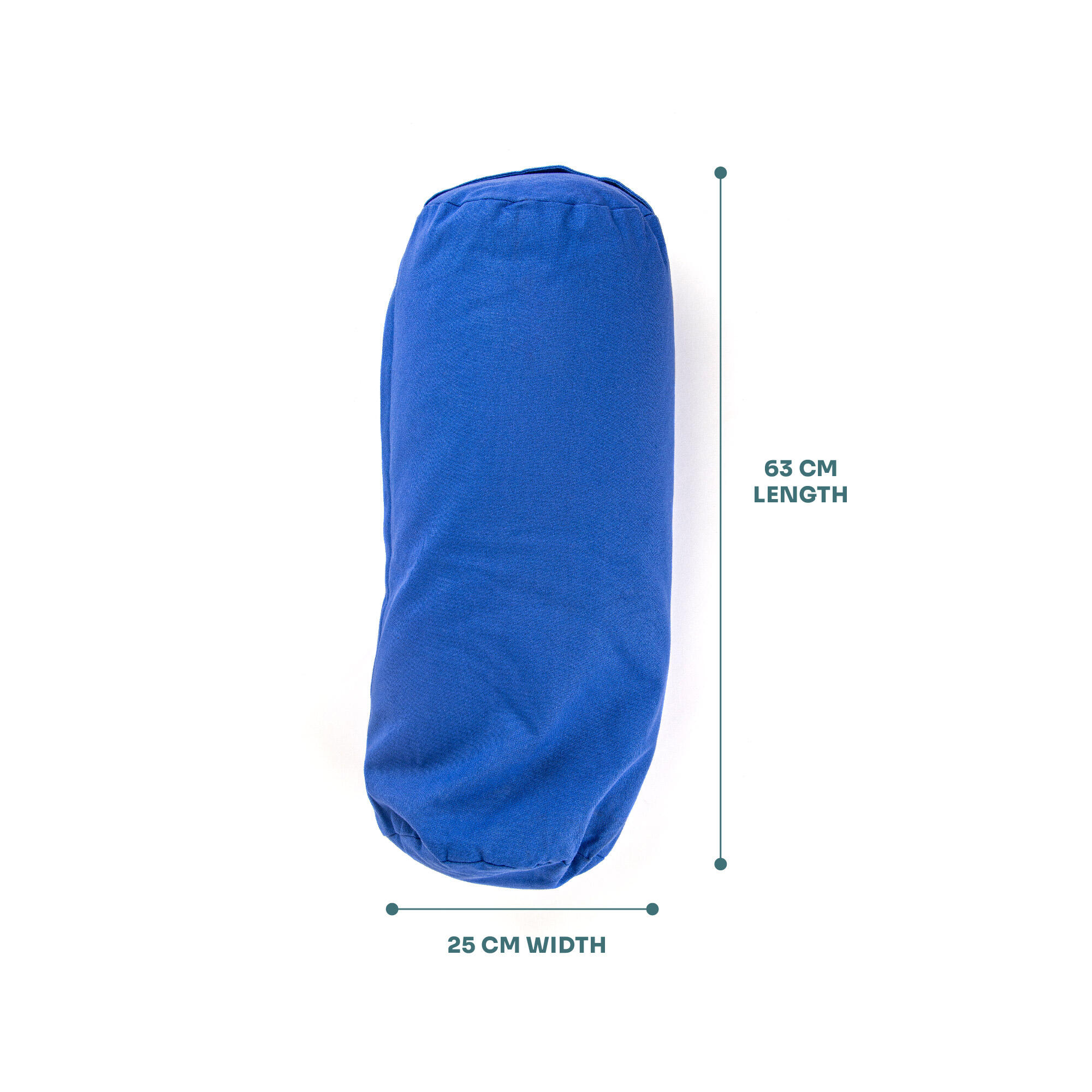 Myga Buckwheat Support Bolster Pillow - Blue 6/8