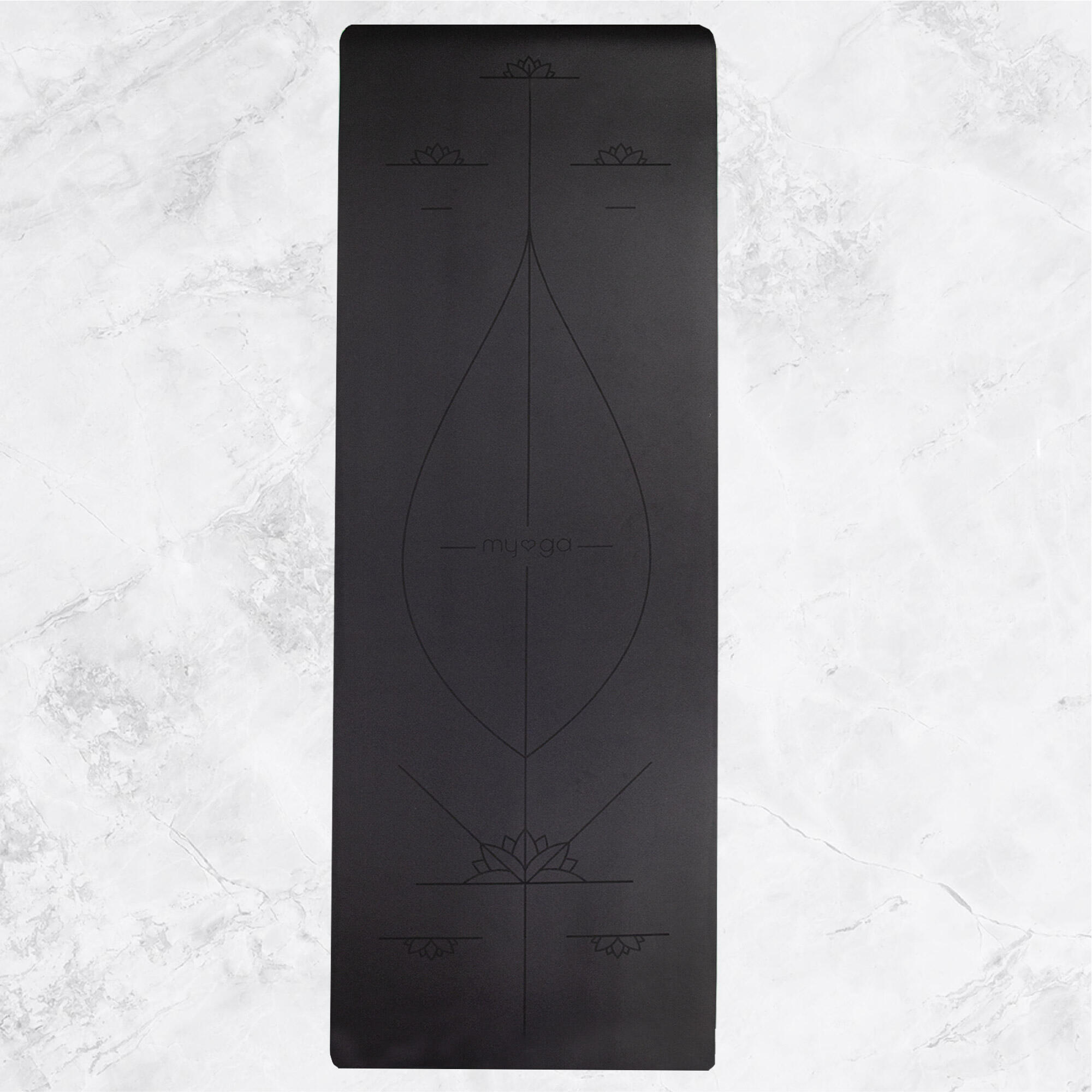 Tapis de yoga extra large - Noir 3/7