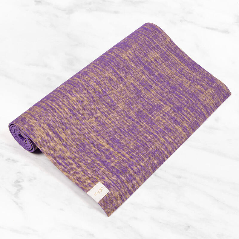 Saltea de yoga Myga din iută 5 mm - Violet