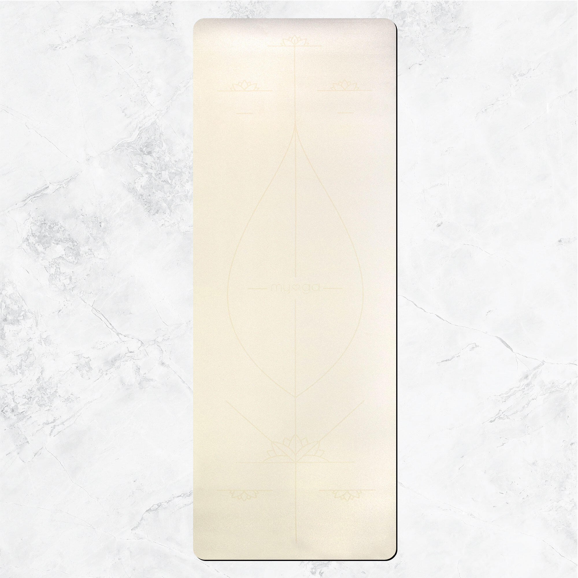 Tapis de yoga extra large - Crème 3/7