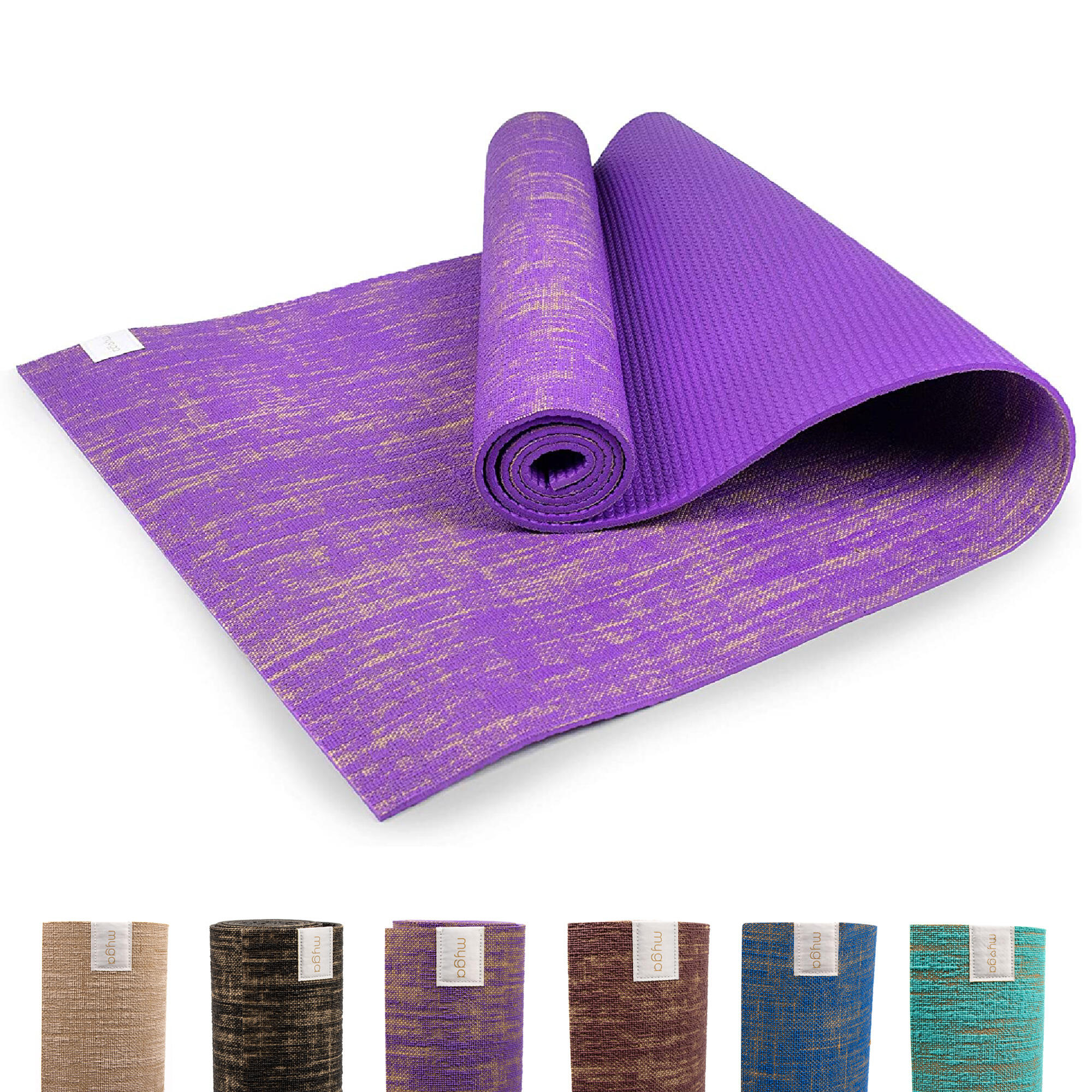 Myga Jute Mat - Purple 1/7