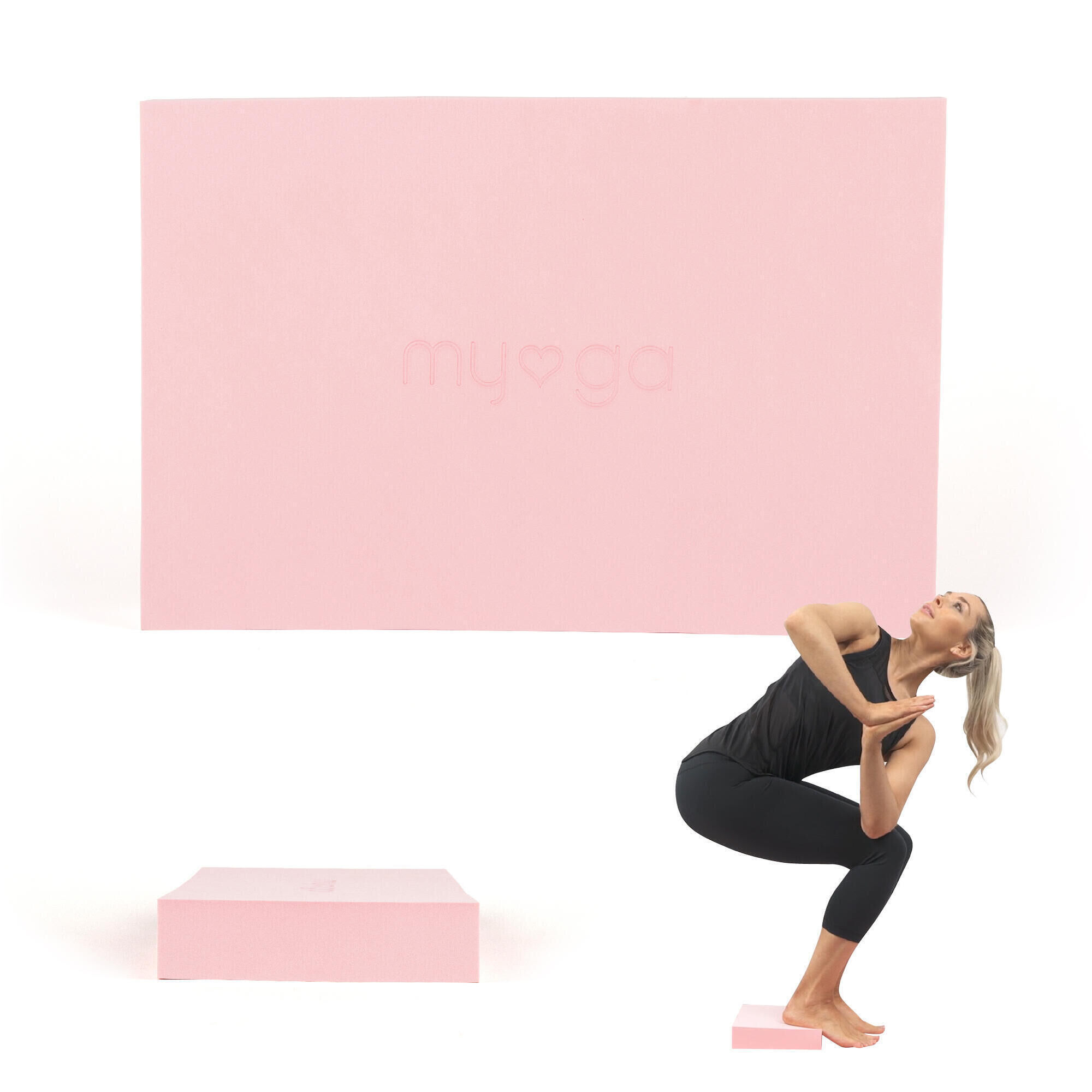 MYGA Myga Extra Large Foam Yoga Block - Dusty Pink