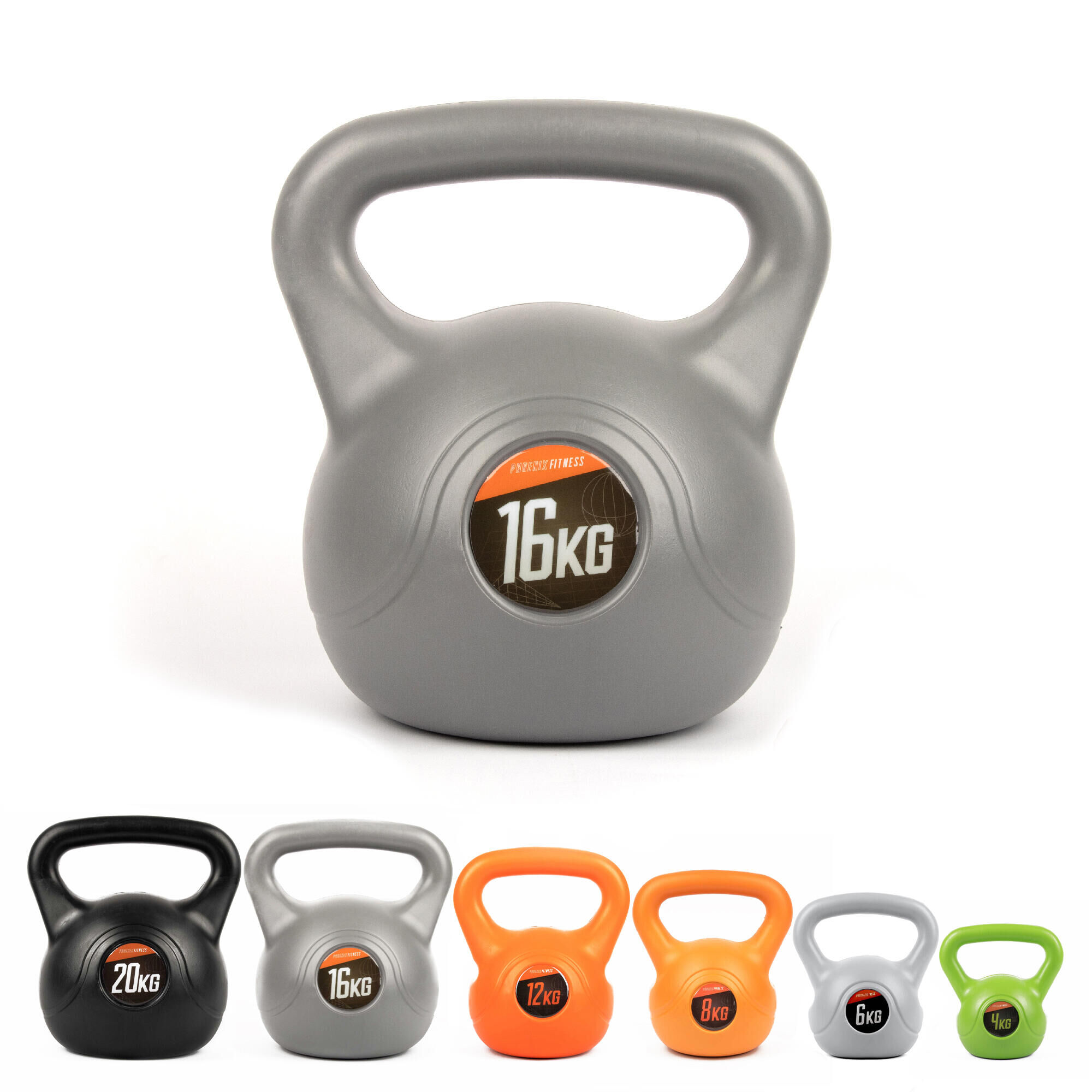 PHOENIX FITNESS Phoenix VINYL KETTLEBELL - 16KG